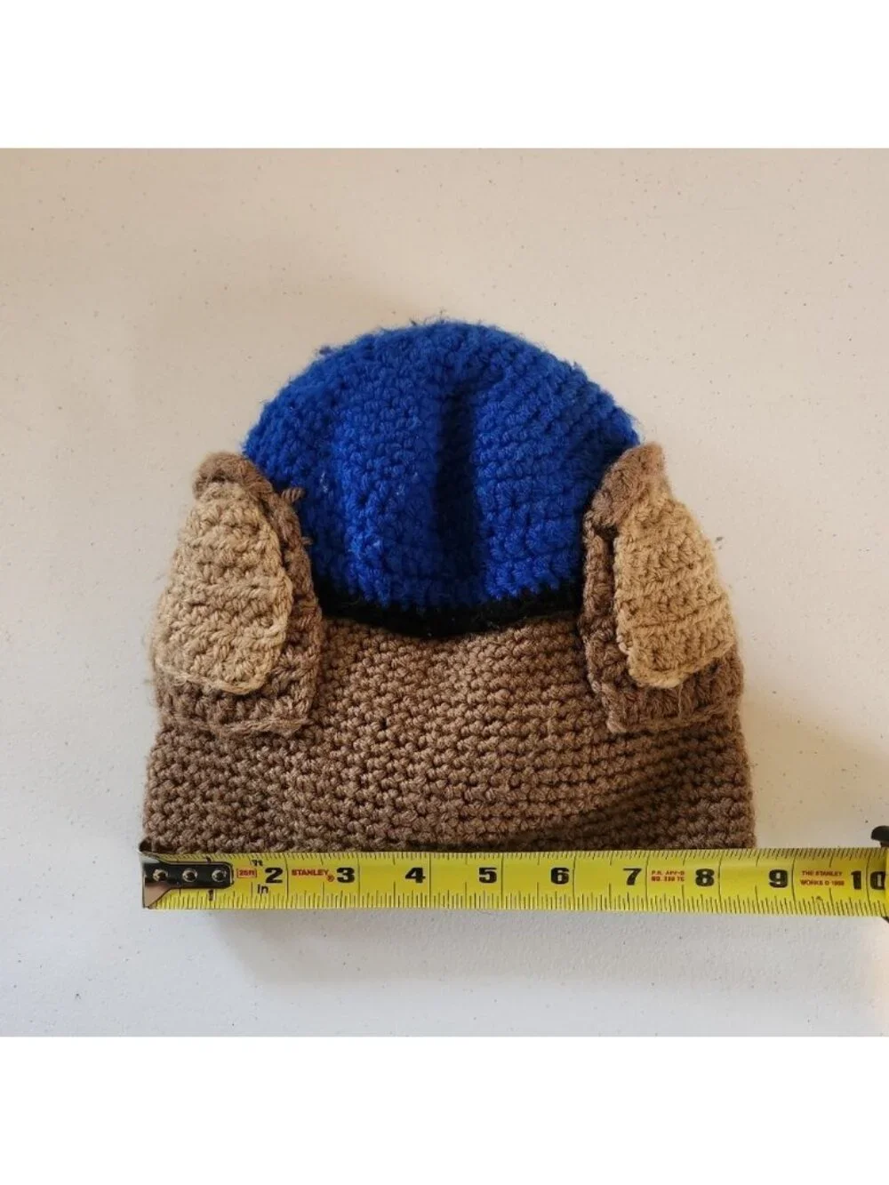 Handmade Paw Patrol Chase Crochet Winter Hat Cap Baby Toddler 12-18 months